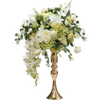 Décorations et fournitures de mariage, ornements d'hôtel, fleurs artificielles en plastique, roses de types variés, accessoires de table principale, décorations pour la maison, centres de table de mariage pour salles de réception, KTV et thèmes sirène.