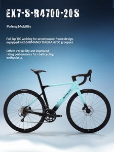 Vélo de route en alliage d'aluminium <span class=keywords><strong>SAVA</strong></span> EX7-S, importé, avec groupe Shimano R4700 20 vitesses, freins à disque hydrauliques, guidon drop, pour course cycliste - Product Image 3