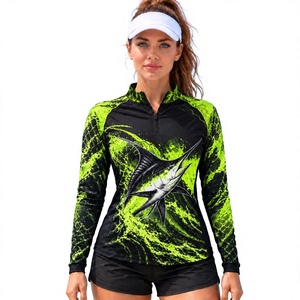 Hoodie de pêche respirant à séchage rapide UPF50+ avec petite poche zippée en mesh, chemises de pêche pour hommes et femmes - Product Image 1