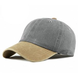 Gorra de Béisbol de Algodón Lavado de Dos Tonos, Teñida con Pigmentos, Sin Estructura, de Perfil Bajo, a la Moda, con Logotipo Personalizado, Regalo Promocional, Productos Destacados - Product Image 1