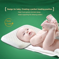 Oreiller pour bébé en coton biologique avec noyau en latex naturel