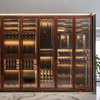 Meuble Bar Intégré Moderne de Luxe Écologique en Acier Inoxydable de Haute Qualité pour la Maison, la Salle à Manger et l'Hôtel