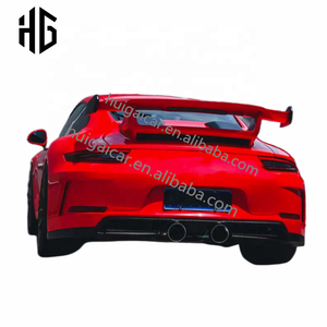 Actualización a GT3 Style Car Bumper Splitter Lip Spoiler Body Kit para Porsche 911 <span class=keywords><strong>991</strong></span>. 2 Kit de cuerpo completo modificado - Product Image 6