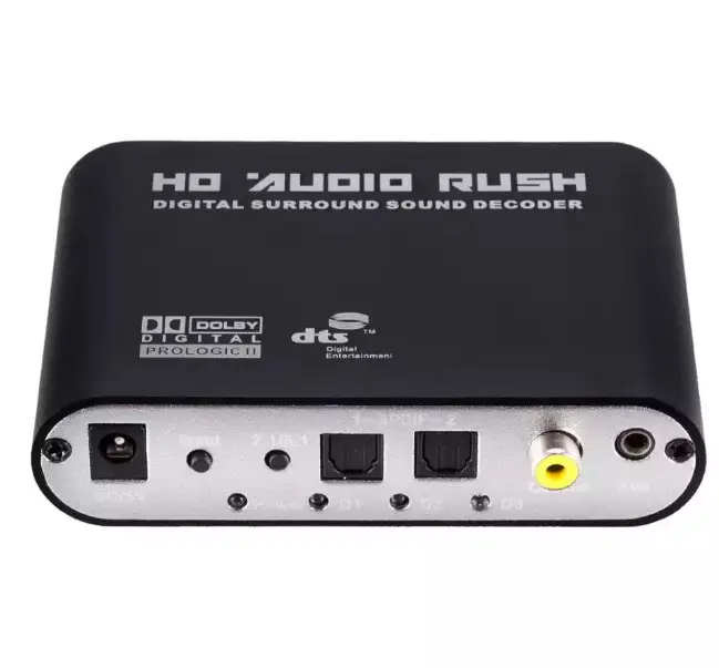 금속 커버 Dac AV3 디코더 보드 Dolb DTS 아날로그 디코더 디지털 아날로그 오디오 5.1 광섬유 미디어 변환기