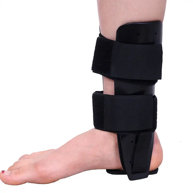 B & M Ajustable Tobillo Pie Ortesis Brace Férula Plantar Nigh Guard Protector de articulaciones Esguince Cordones Férula de plástico Soporte de tobillo