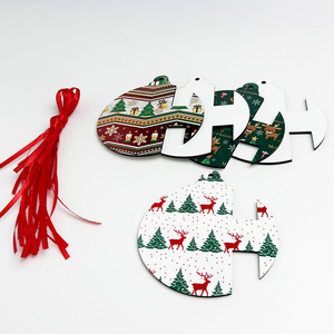 Black <span class=keywords><strong>friday</strong></span> Hot-vente Pendentifs École Sublimation Ornement de Noël en Mdf vierge Mon premier - Product Image 1