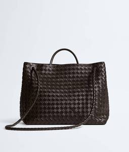 Bottega BV <b>Small</b> Andiamo Top handle bag in supple Intrecciato leather with signature knot detail and <b>sliding</b> cross-body Veneta - Product Image 6