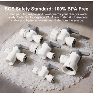 Katup Bola Sambung Cepat Pasokan Pabrik 1/4 inci <span class=keywords><strong>3</strong></span>/8 inci 1/28 inci Saklar Pemutus Inline untuk Pemurni Air RO Mesin Kopi Kulkas - Product Image 4