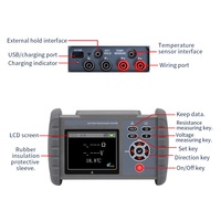 Comprobador de Resistencia de Baterías Bluetooth con Inyección de CA, 0.000mOhm a 3.1Ohm, Voltaje 71V, Temperatura, Salud de Baterías de Plomo-Ácido y Litio, USB