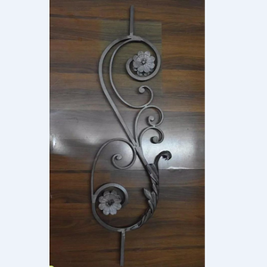 Forged Iron <strong>Newel</strong> <strong>Post</strong> Components Stair Railings Fence Gate - Product Image 5