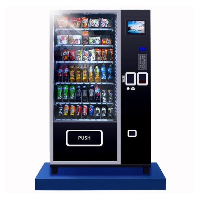 High-quality Ready-to-use Automatic Coin Operated Vending Machine SDK Function 4.3" LCD Screen 1 Year Warranty for Bread Snacks