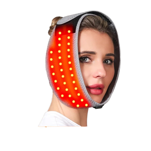 Almohadilla de calentamiento de correa recargable de luz roja para alivio del dolor de mandíbula facial usable cirugía Facial Oral recuperación de muelas del juicio - Product Image 1