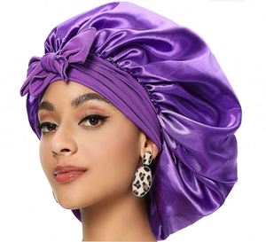 Gorro de Dormir Extra Grande de Satén de Seda con Banda Elástica para Mujeres con Cabello Largo y Rizado - Product Image 2