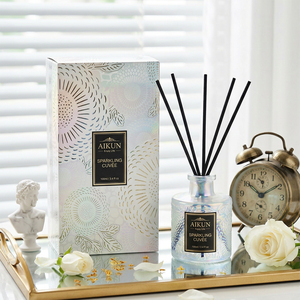 Aikun – Nouveau diffuseur à bâtonnets 100 ml avec bouteille irisée et boîte, faible MOQ, personnalisable pour l'e-commerce rapide, idéal pour les cadeaux de festival - Product Image 1