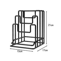 Support de rangement pour planches à découper en métal avec porte-couvercles pour comptoir de cuisine, organisateur gain de place pour planches en bois et couvercles de casseroles