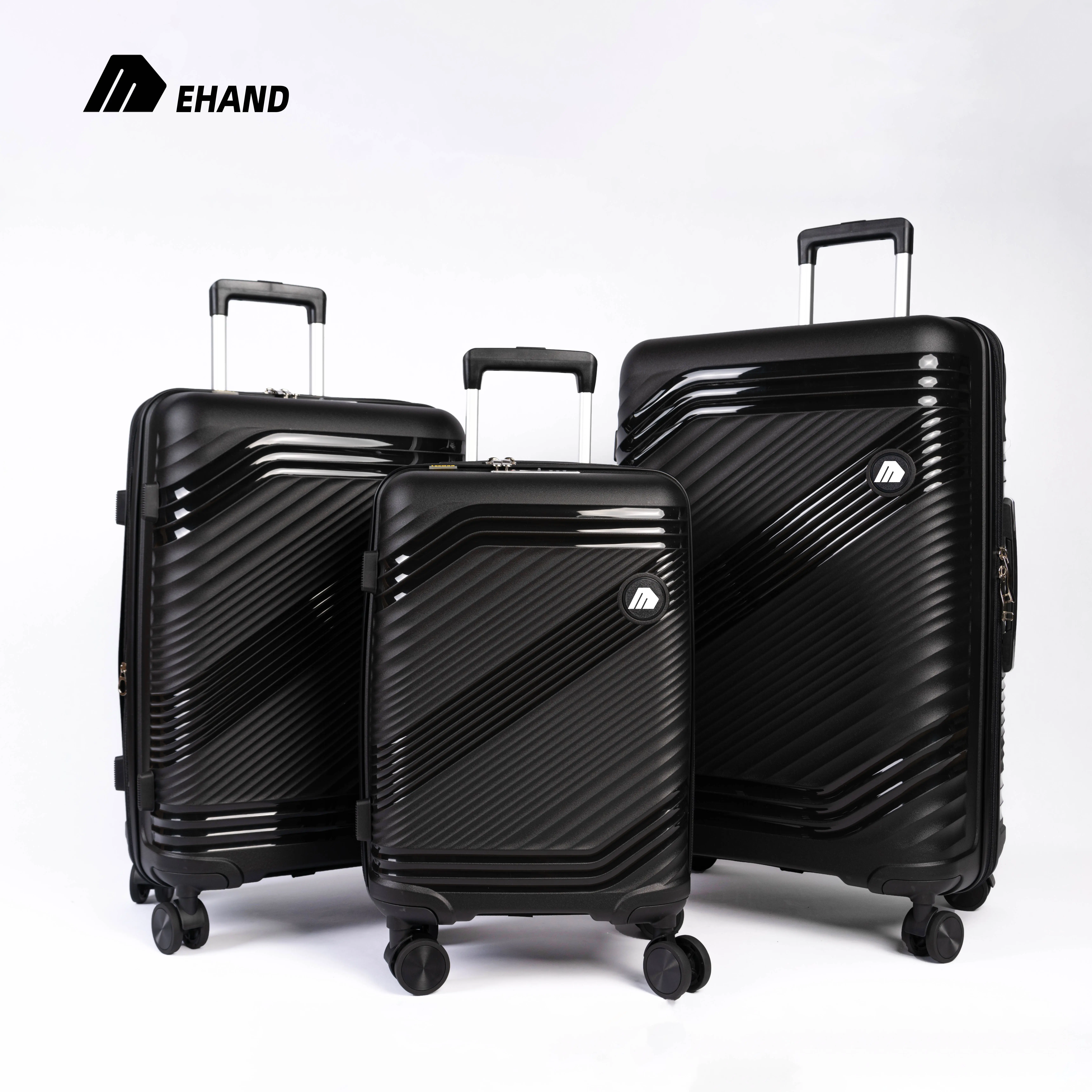 Ehand New Model PP 3pcs Valise Koffer Sets Travel Luggage Sets Suitcase with Ready bag