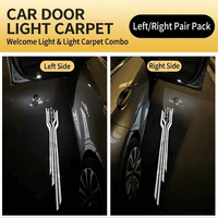 Nouvelle lampe de bienvenue à double lentille et double motif, en ABS, style Lexus, avec projection laser pour portière, pour Lexus