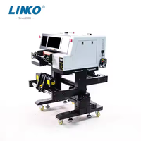 Mesin Printer UV DTF Semi-Otomatis Populer LINKO 2026 One Xp600 Desktop A3 A2 Flat Bed untuk Kartu