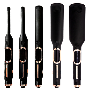 Plancha de pelo de alta temperatura personalizada de buena calidad 500F MCH calentamiento rápido 5 tamaños disponibles <span class=keywords><strong>planchas</strong></span> de pelo de titanio - Product Image 1