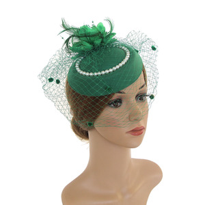 Wholesale Most Popular <strong>Hair</strong> <strong>Band</strong> with Veil Colorful <strong>Wedding</strong> <strong>Hair</strong> <strong>Bands</strong> Clip for Girls - Product Image 2