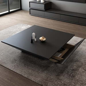 Moderner quadratischer Couchtisch, schlicht, kreativ, stilvoll, TV-Schrank-Kombination für Wohnzimmer, Wohnmöbel - Product Image 2