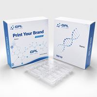 Vente en gros de plateaux pour flacons personnalisés haut de gamme, étiquettes et boîtes de 3 ml, emballages holographiques pour produits peptidiques