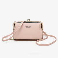 Penjualan laris dompet wanita rangka tas bahu kecil Clutch harga grosir dompet wanita mewah dompet wanita