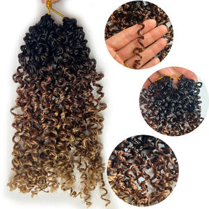 Pre looped Yanky Twist Crochet Hair Bohemian Spring Mini Twist Short Crochet Hair Boho Crochet Trenzas Estilos de cabello Yanky Twist - Product Image 4