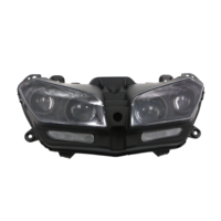 Phare avant de moto à écran LED modifié avec projecteur pour motos Street Naked, marque Zm, garantie 1 an