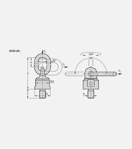 Perno de Seguridad Giratorio de Alta Resistencia con Rodamiento de Bolas para Sistemas de Elevación Industriales - Product Image 2