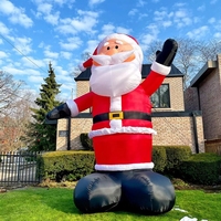 Grand Père Noël gonflable et bonhomme de neige pour la décoration de la maison Produit gonflable publicitaire