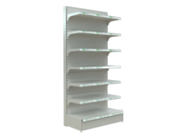 Étagère de supermarché métallique personnalisée avec étagères en verre, cadre en aluminium, présentoir double face de luxe pour la vente au détail de montres et de bijoux