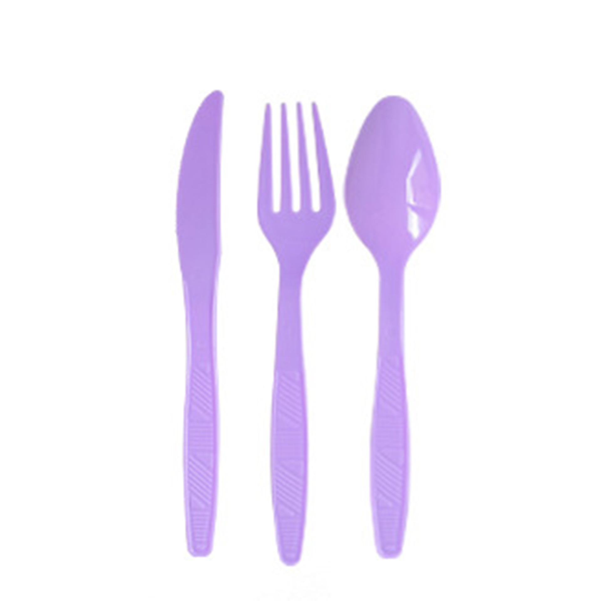 Purple knife, fork and spoon 16pcs