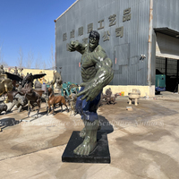 Estatua de Hulk de Marvel de Fibra de Vidrio de Alta Calidad, Tamaño Real, Marca Xintuo, Color Personalizable, Diseño Pintado Realista