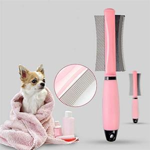 Новый гребень для домашних животных, для удаления шерсти кошек, собак, двухсторонняя щетка для удаления шерсти, инструмент для ухода за кошками, для длинных маленьких волос, собак - Product Image 3