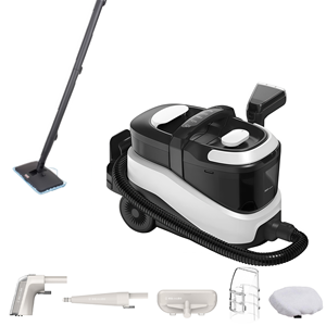 <span class=keywords><strong>Nettoyeur</strong></span> <span class=keywords><strong>Vapeur</strong></span> Électrique Multifonctionnel CE CB Puissant pour Tapis et Tissus d'Ameublement, Élimination des Taches Tenaces, Nettoyage Humide et Sec - Product Image 1