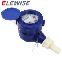 Meter Air Dingin Digital 4/6 Titik LXS15E Rotor Plastik ABS Basah DN15 DN20 Kelas Perlindungan Tidak Ada Pengaturan Laju Aliran Garansi 2 Tahun