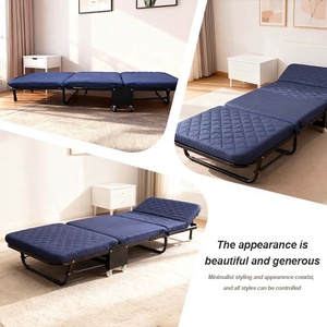 Letto Pieghevole in Metallo con Materasso Morbido Regolabile, Multifunzionale e <span class=keywords><strong>Salvaspazio</strong></span> per Camera da Letto, Ufficio e Camera degli Ospiti - Product Image 6