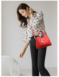 Bolso de Hombro de Diseño de Lujo, Bolso Cruzado para Mujer, Bolso de Compras de Gran Capacidad, Bolso Mensajero de PU, Bolso Tote de Cuero Suave con Múltiples Compartimentos - Product Image 3