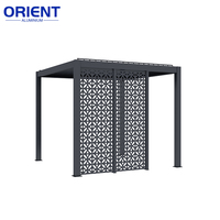 Pergolas de jardin au design personnalisé Pergolas bioclimatiques en aluminium antirouille 6x4 Pergola motorisée rétractable 6x3.6 en vente