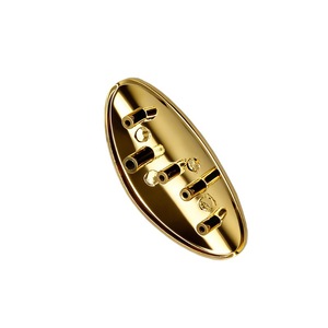 Huada Hardware Zinc Alloy Die Casting Part HD-98677 Precision High Pressure Molded Gold Electroplated Communication Component - Product Image 1