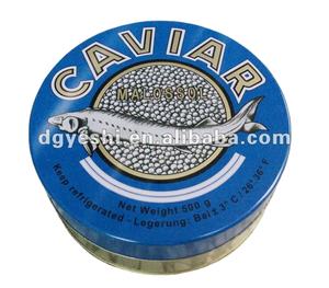 丸キャビアパッキング缶真空ブリキボックス - Product Image 2