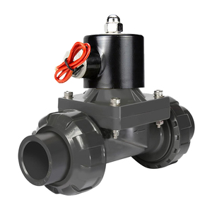 Válvula Solenoide Magnética de PVC de 2 Pulgadas DN25, Normalmente Cerrada, 220v CA, 12v, para Agua - Product Image 4