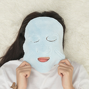 Masque facial chauffant Jiemeirui 24x24 cm, serviette en microfibre pour soin du visage, pour usage en salon de beauté - Product Image 3