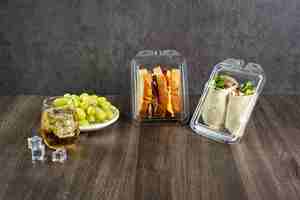 Secure Freshness Grab-N-Go Caja De plástico reciclable para sándwich Tamper Evident Uso industrial para almacenamiento de alimentos - Product Image 4