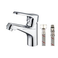 Nouvelle conception de robinetterie sanitaire pour hôtel, mitigeur de lavabo monocommande de luxe en acier inoxydable poli, à poser sur le comptoir