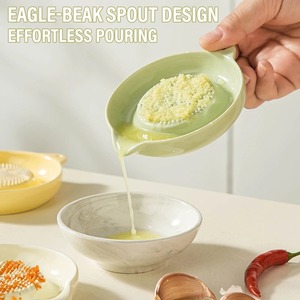Outils de préparation culinaire portables : râpe à gingembre, presse-ail, moulin à épices en céramique simple pour la cuisine à domicile et la préparation des aliments - Product Image 2