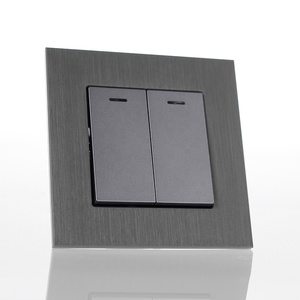 86*86 Mét S loạt treo tường chuyển đổi trên và tắt phòng đôi chuyển đổi điện với chải tấm nhôm chuyển đổi và tắt - Product Image 6