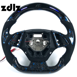 Volant de voiture personnalisé avec écran LED en fibre de carbone forgée pour <span class=keywords><strong>Chevrolet</strong></span> Corvette C7 ZR1 <span class=keywords><strong>2020</strong></span> 2022 2024 - Product Image 1