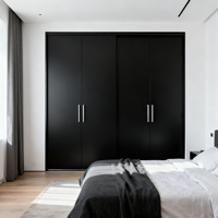 Revêtement de finition noir mat PU-Peinture polyuréthane à faible odeur avec une excellente couverture et une sensation de main lisse pour les meubles en bois